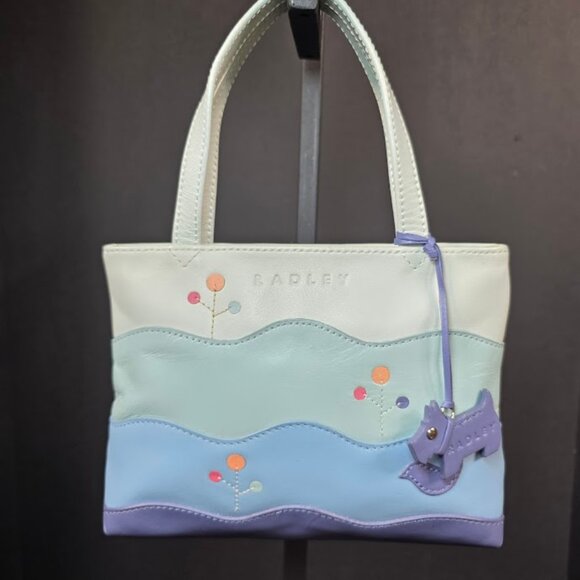 Radley London Blue Multi Wagtails Mini bag - Picture 1 of 14
